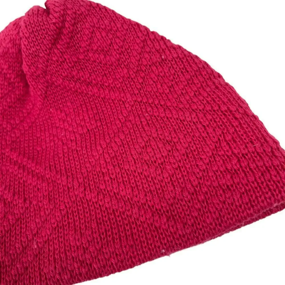 Smiley Beanie 100% Wool Cap Pink Sock Hat‎ Mountain Outdoor